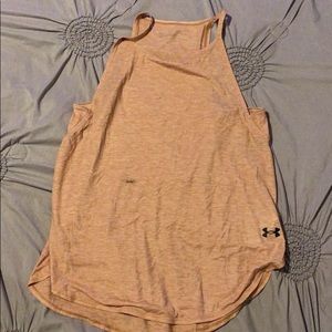 Under armor on little stain on the orange tank